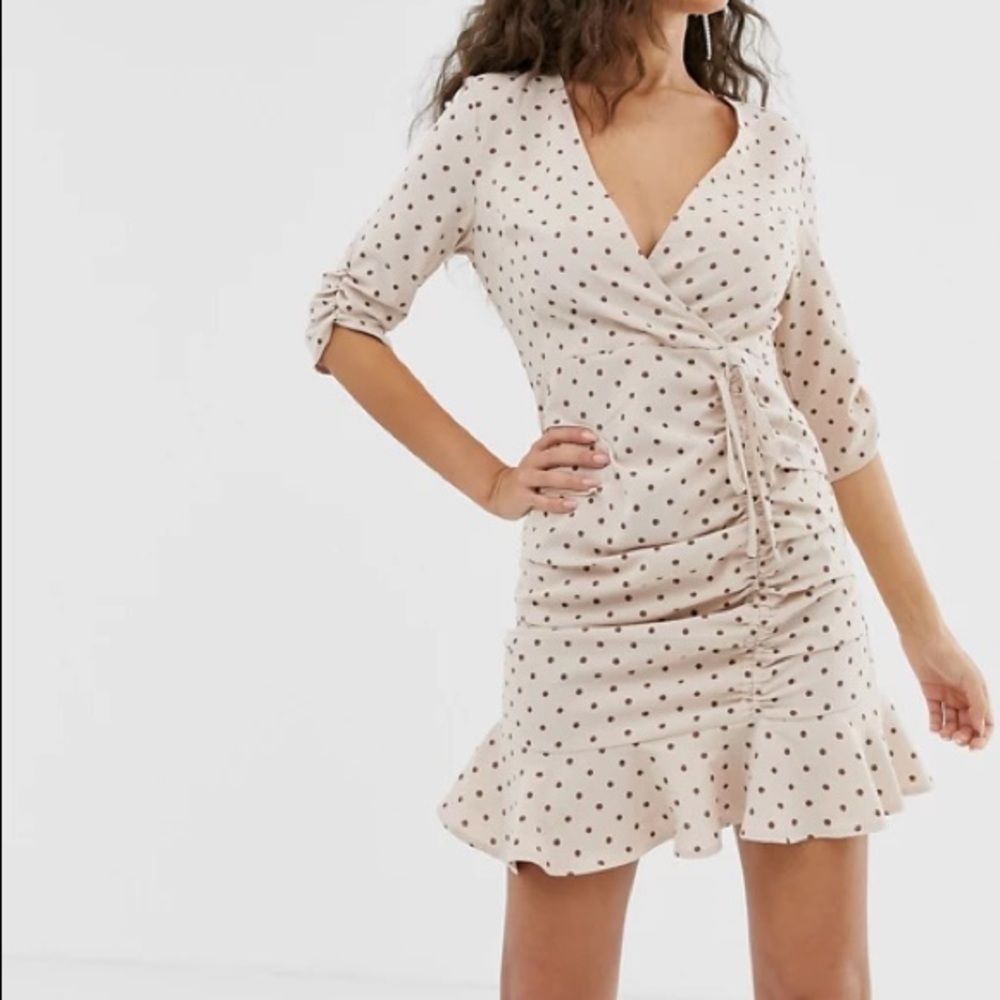 Outrageous Fortune ruched mini dress pink Size 10